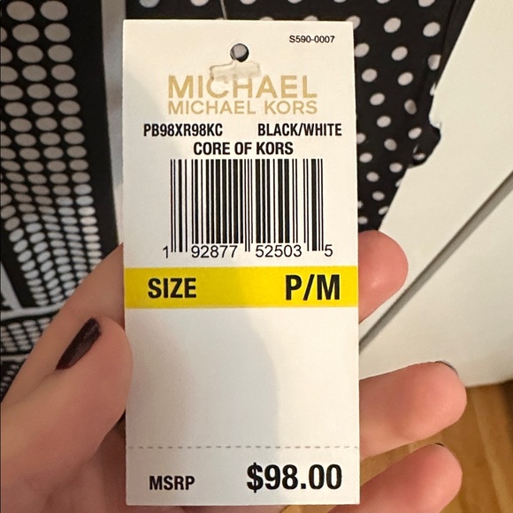 NWT Michael Kors Polka Dot Dress Size MP - Picture 7 of 7